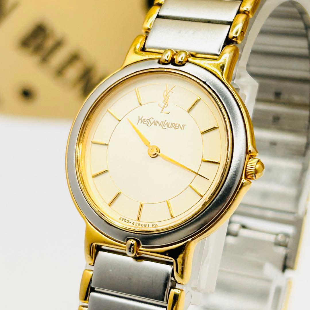 美品✨ Yves Saint Laurent イヴサンローラン 腕時計 コンビ