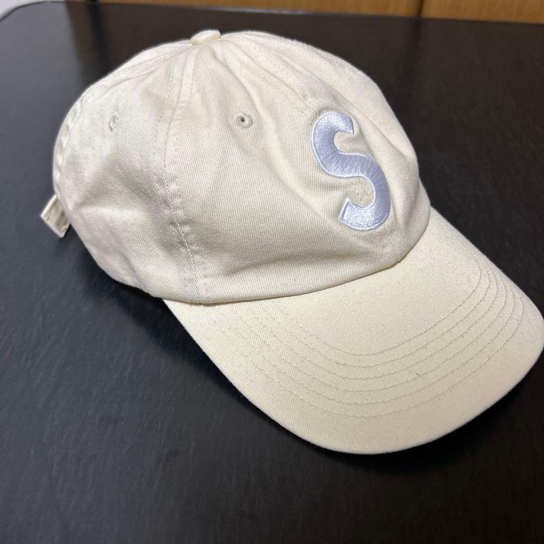 Supreme S Logo 6-Panel Cap Sロゴ刺繍キャップ白