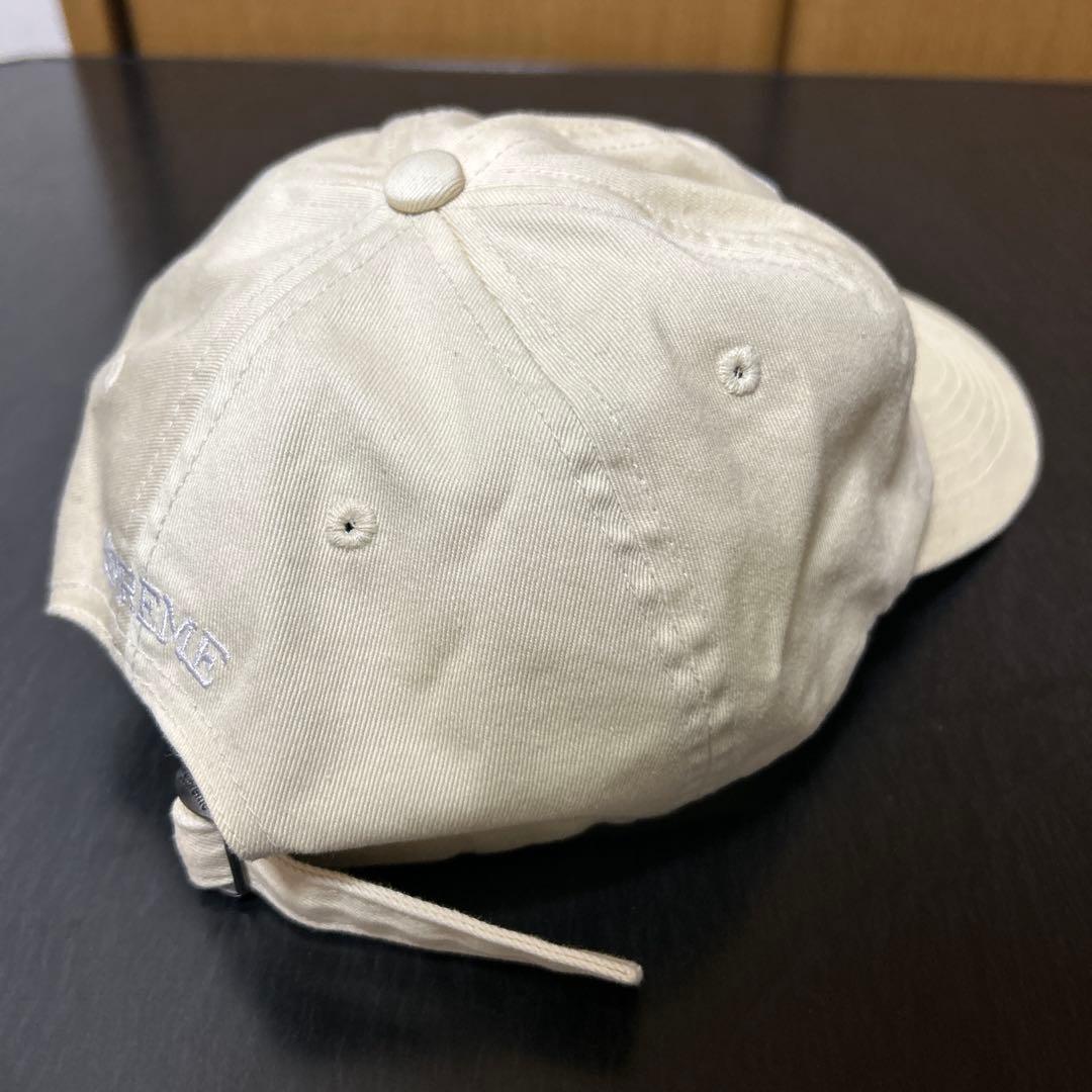 Supreme S Logo 6-Panel Cap Sロゴ刺繍キャップ白