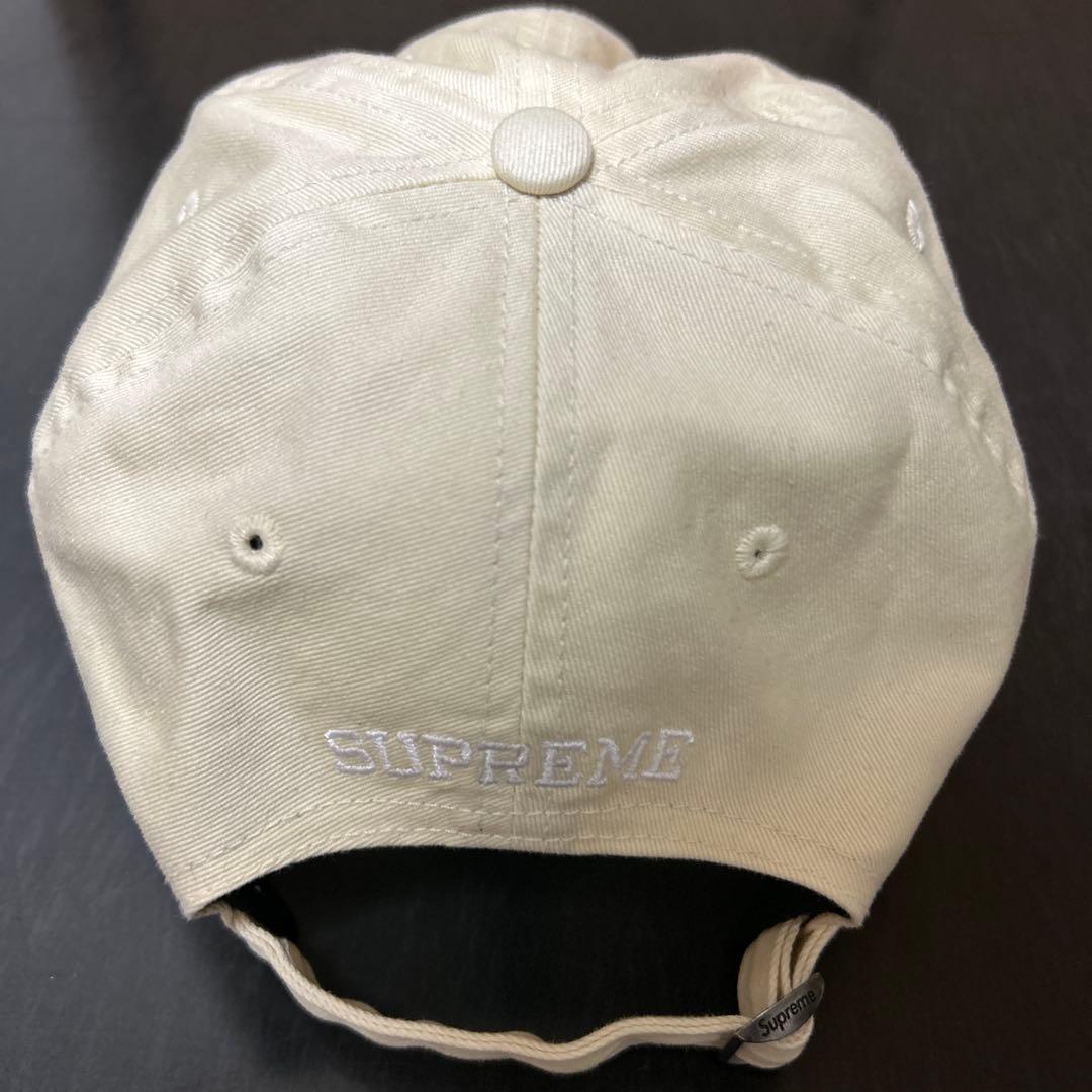 Supreme S Logo 6-Panel Cap Sロゴ刺繍キャップ白