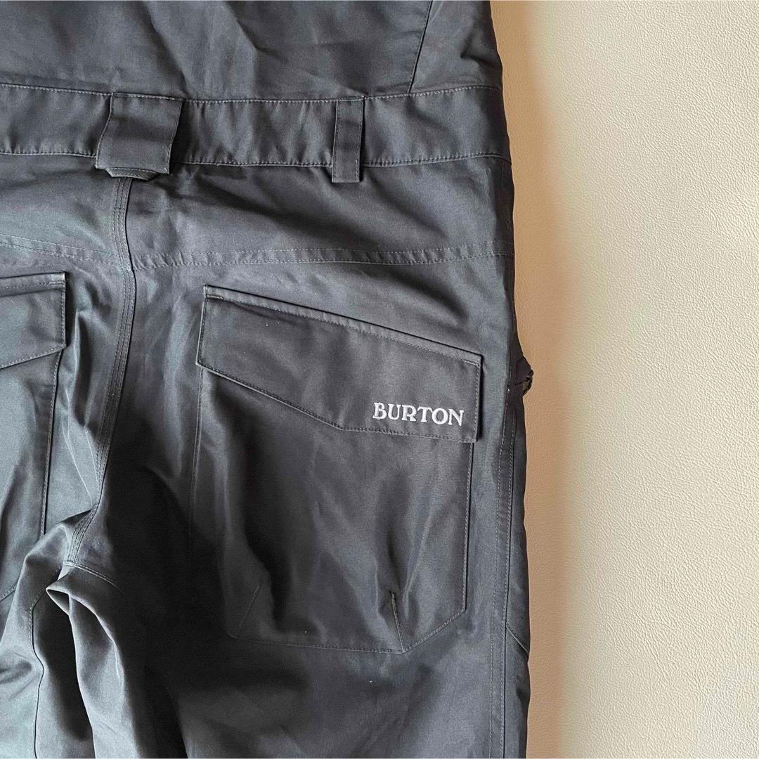 5468【美品】バートン　ビブパンツ ゴアテックス メンズ 近年モデル ブラック