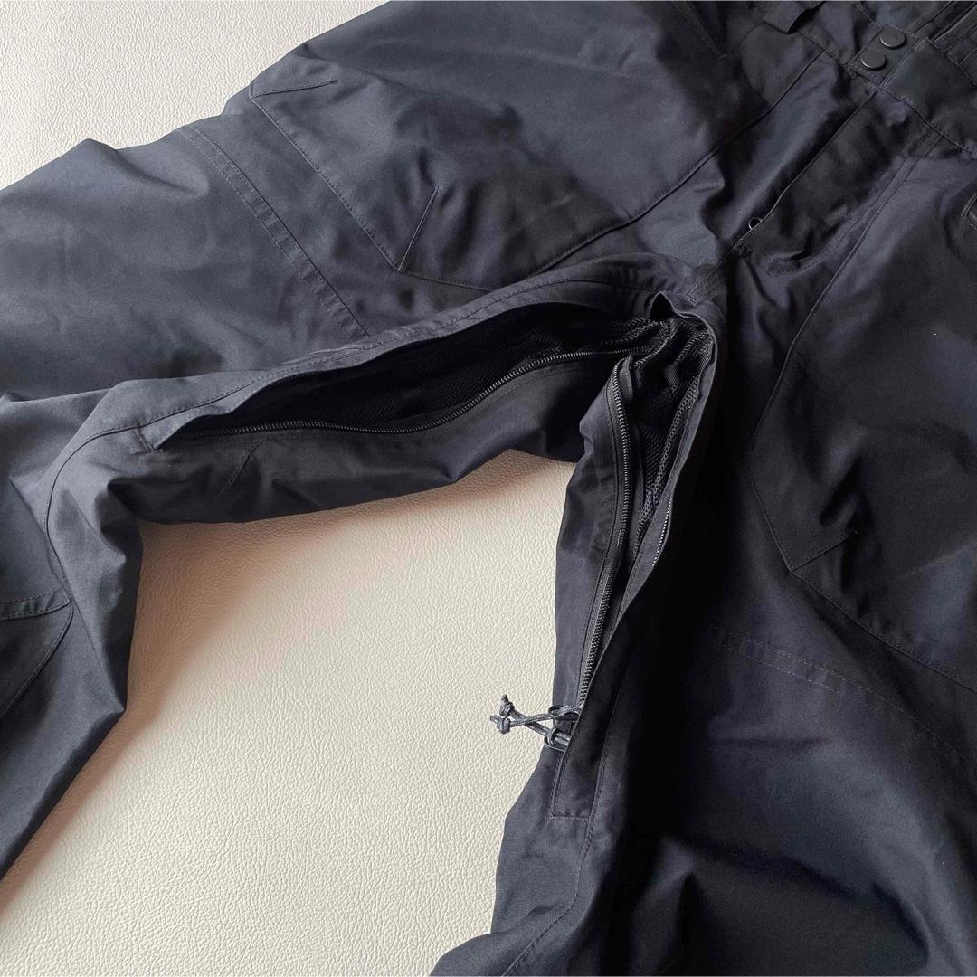 5468【美品】バートン　ビブパンツ ゴアテックス メンズ 近年モデル ブラック