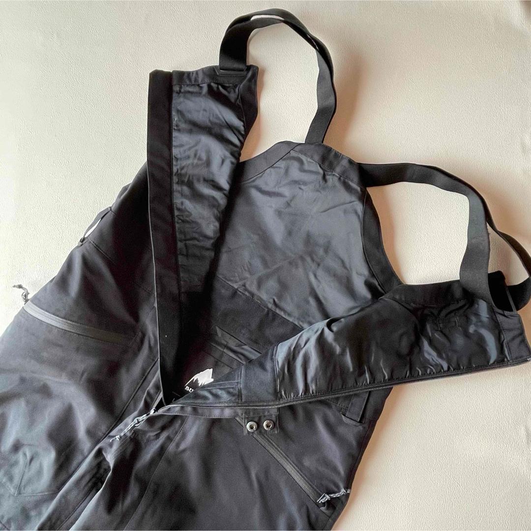 5468【美品】バートン　ビブパンツ ゴアテックス メンズ 近年モデル ブラック