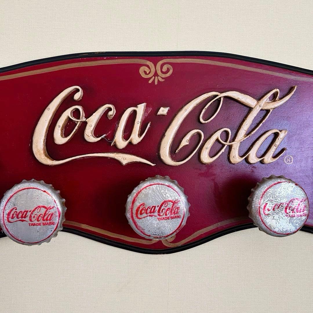 Coca-Cola レトロ壁掛けサイン コートハンガー ビンテージ コカコーラ