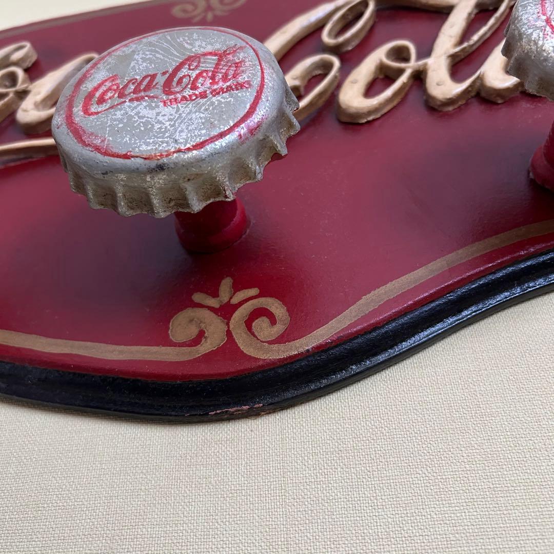 Coca-Cola レトロ壁掛けサイン コートハンガー ビンテージ コカコーラ