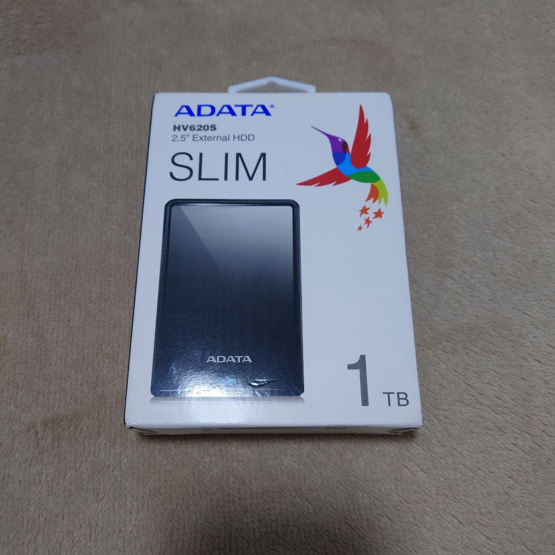 ADATA HV620S 外付HDD 1TB AHV620S-1TU31-CBK