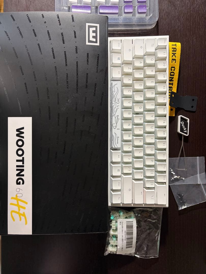 値下げしました！Wooting 60HE Duckyケース＆キーキャップ