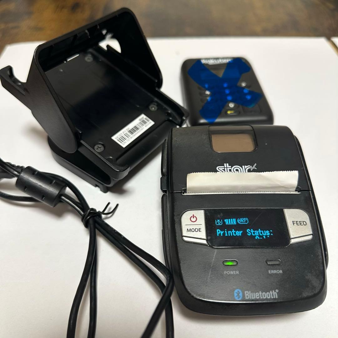 レシートプリンター[スター精密]と端末目隠しスタンド