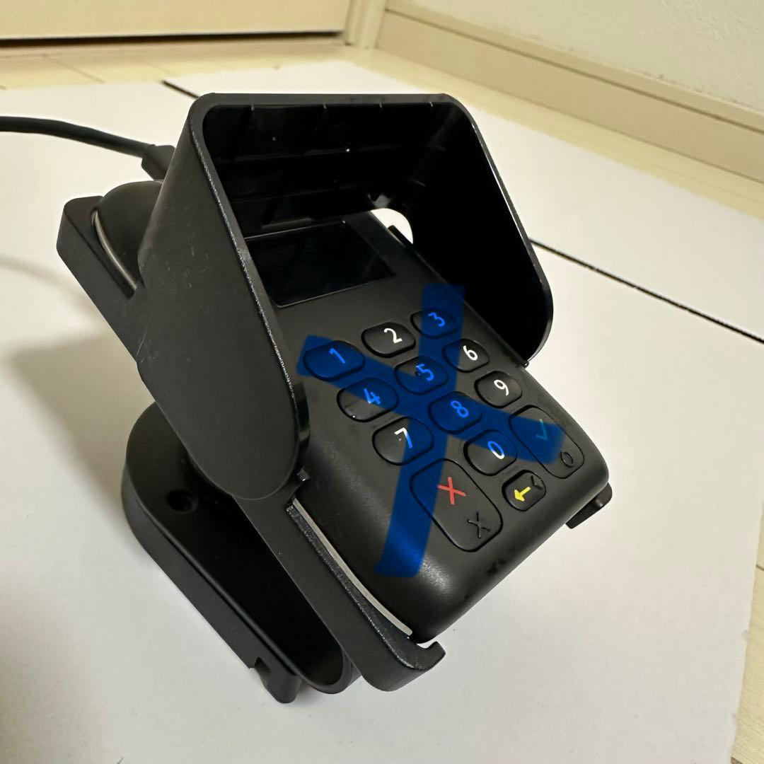 レシートプリンター[スター精密]と端末目隠しスタンド