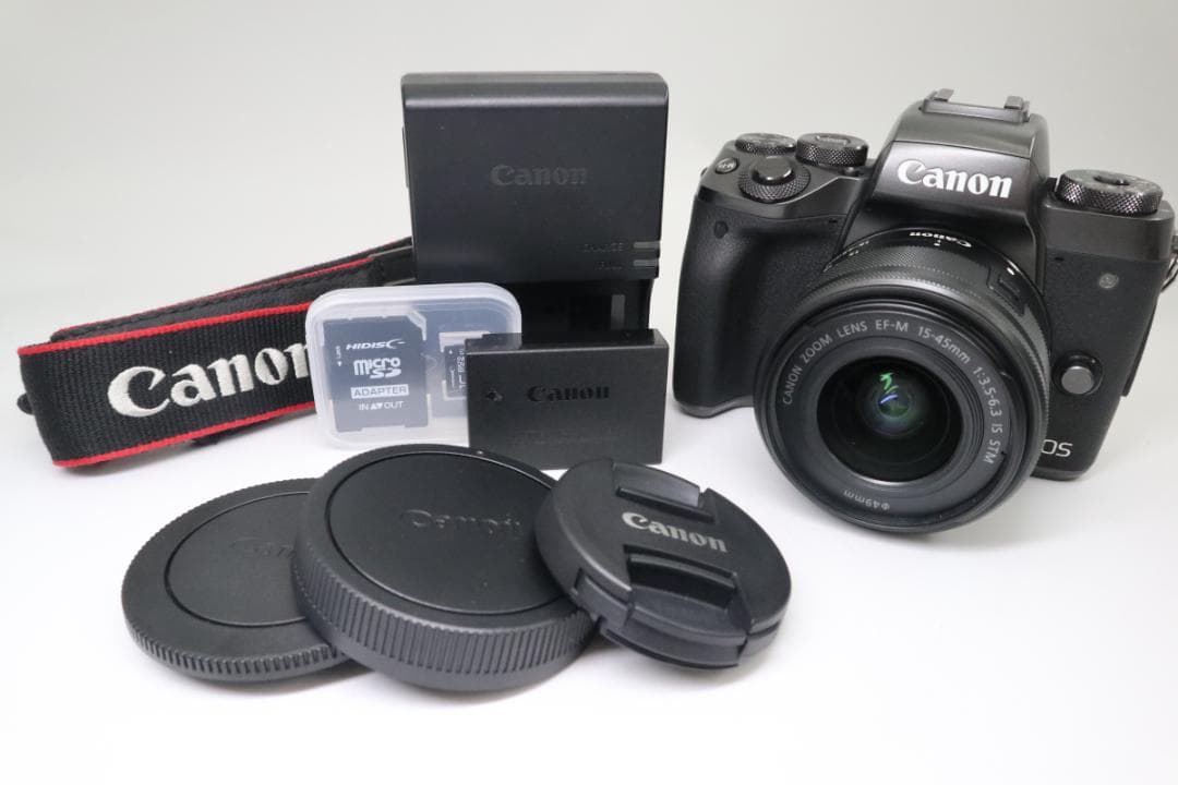 【美品】Canon キャノン EOS M5 レンズキット SDカード付き♪