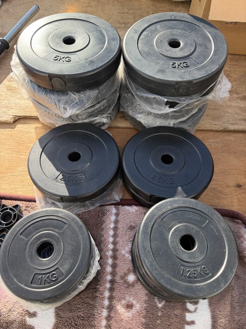 60kg ダンベル兼用バーベル 連結シャフト 可変式 筋トレ セット カール