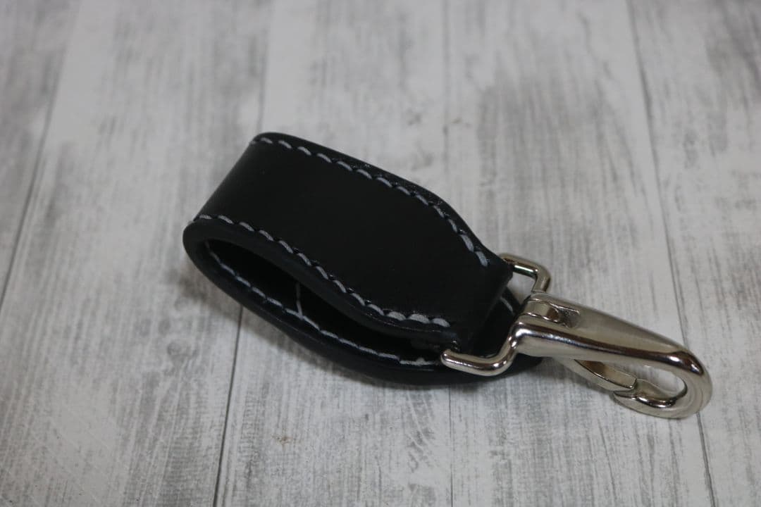 専用　レザー ブラック キーホルダー コンチョ　多脂革　オーダー