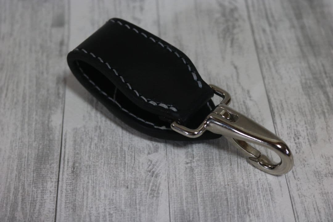 専用　レザー ブラック キーホルダー コンチョ　多脂革　オーダー