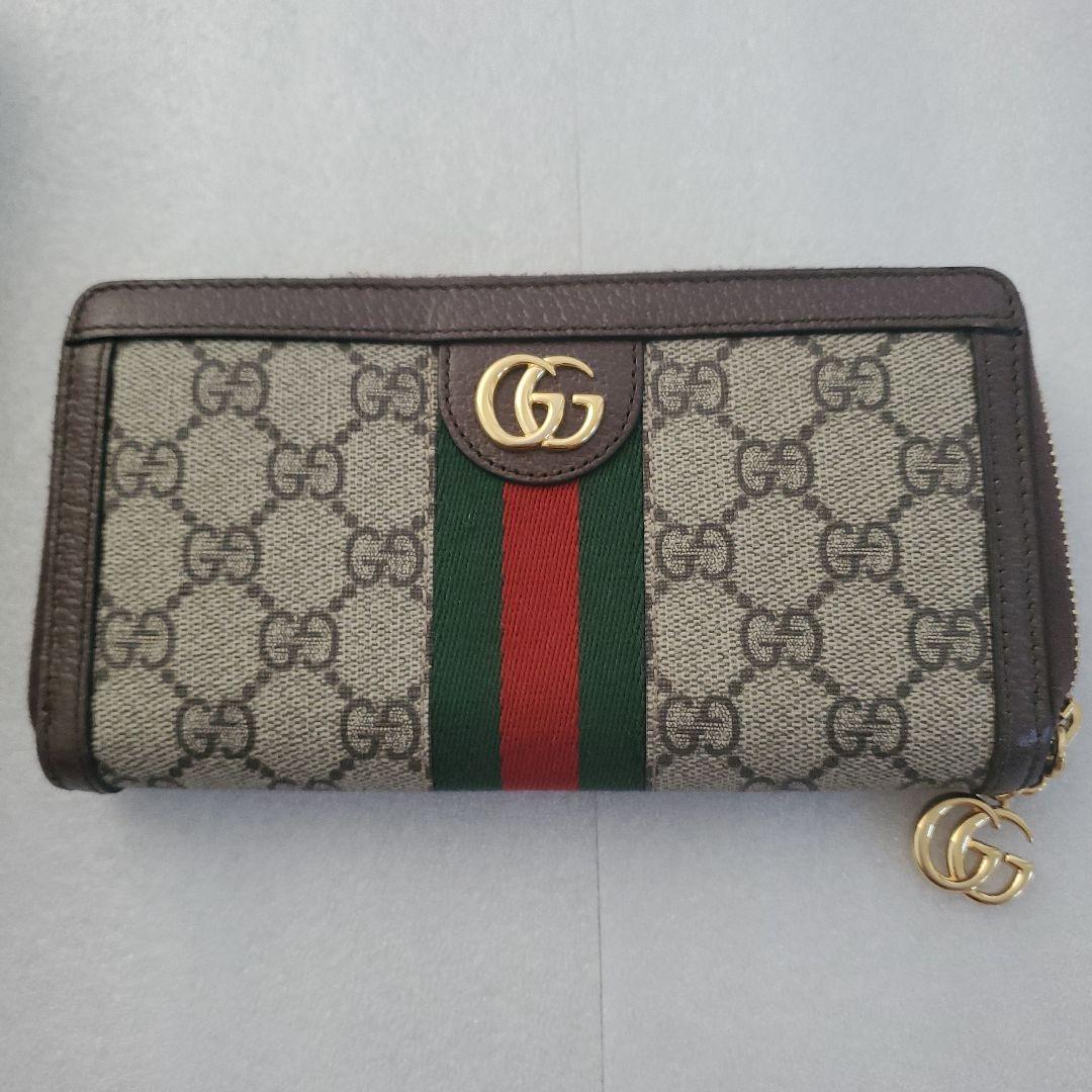りり　【美品】GUCCI GGキャンバス 長財布