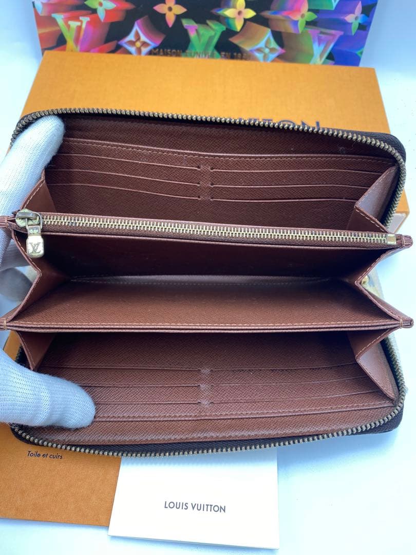 極美品‼️新型 ルイヴィトン 長財布 モノグラム茶色 ジッピーウォレット 男女兼用