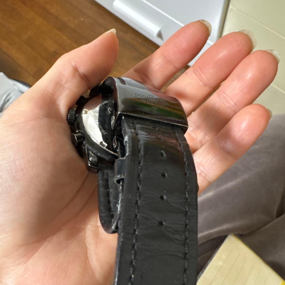 Vivienne Westwood ブラックレザー時計