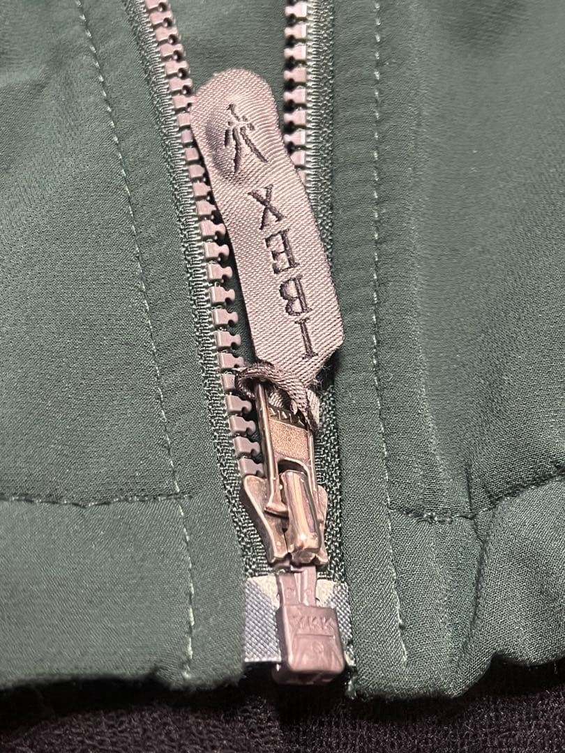 IBEX フルジップジャケットXL グリーン×ブラック 〈20年前モデル〉