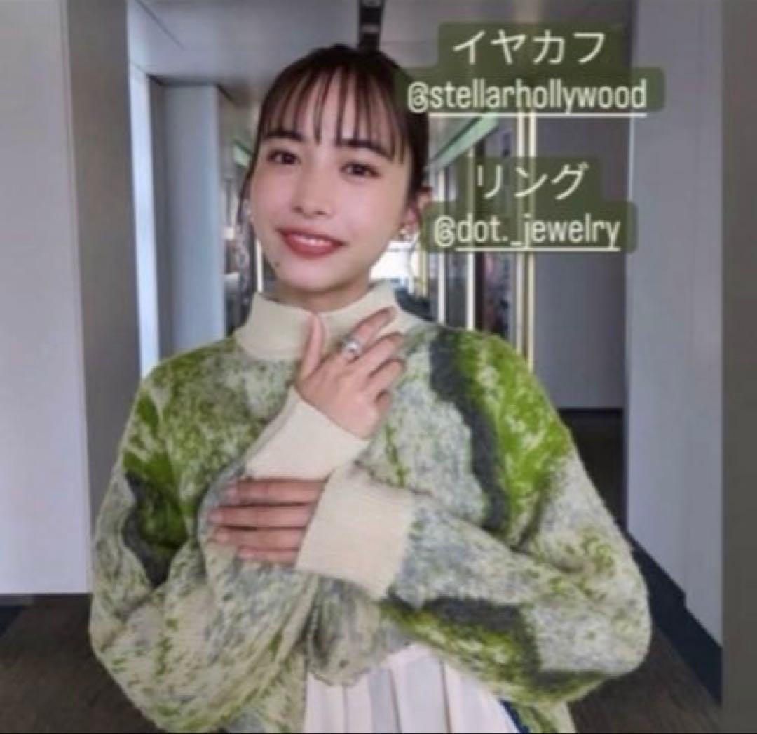 おもち様＊Ameri VINTAGE UND RUST ART KNIT TOP