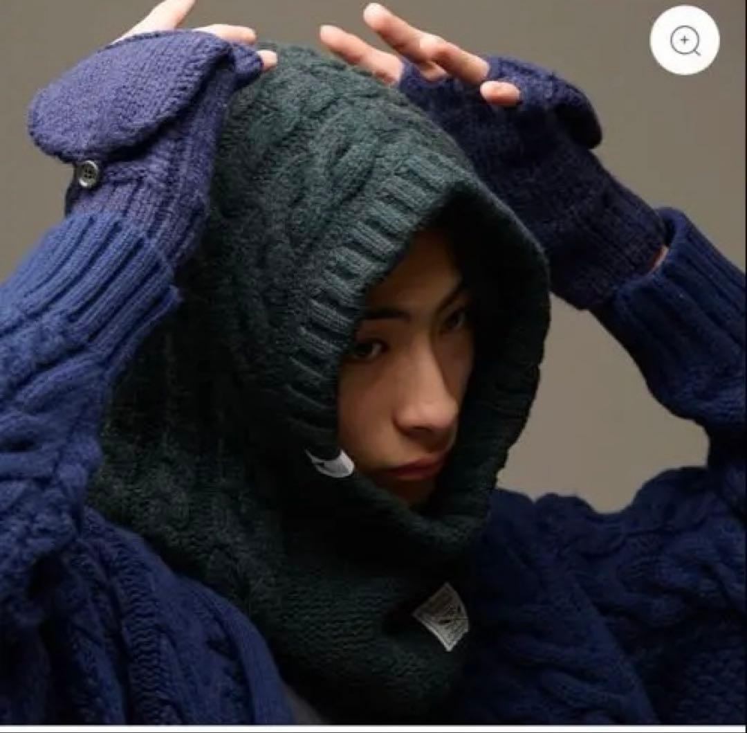 descendant SPEAR HOOD WORMER グリーン