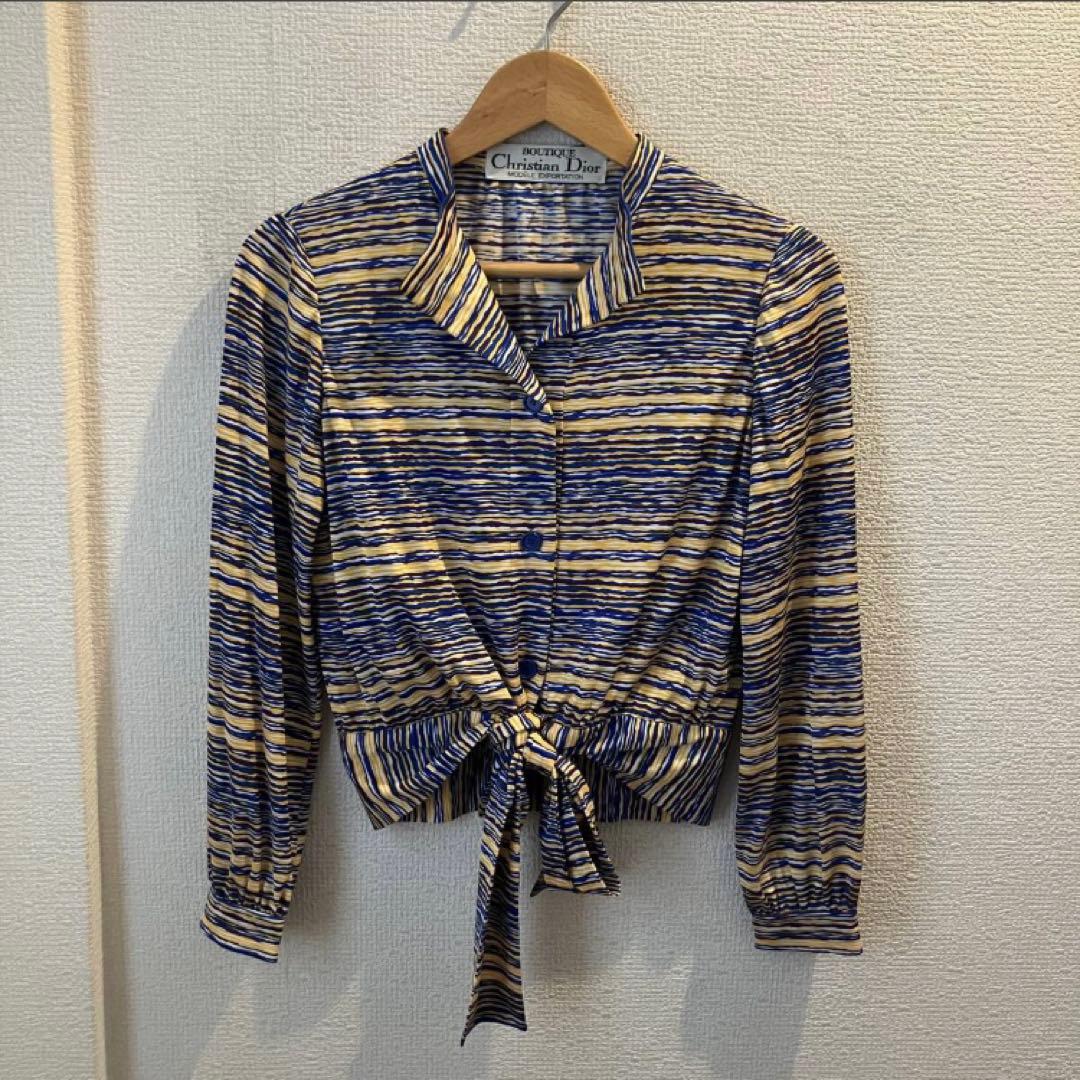 合馬公式 クリスチャンディオール マルチ総柄シルク使いセットアップ