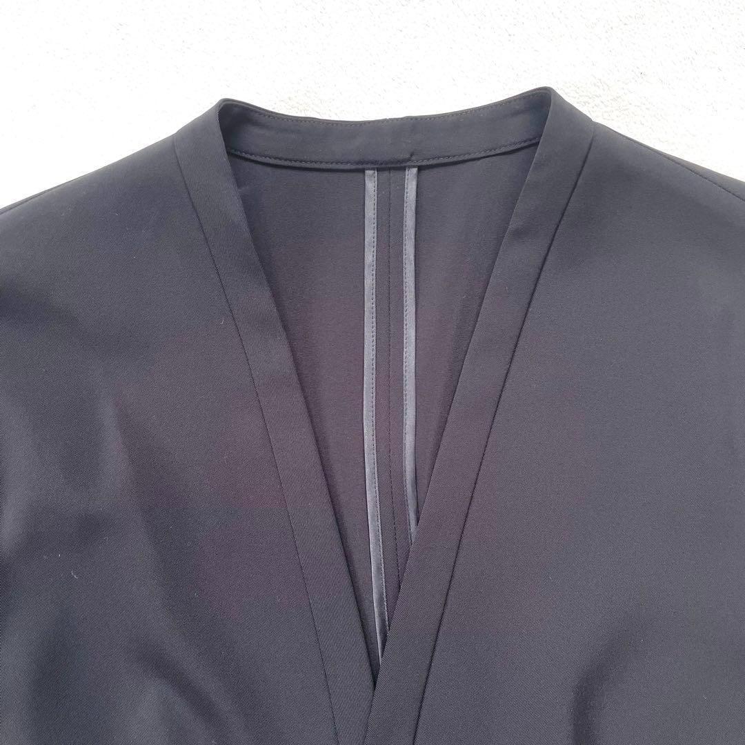 極美品・大きいサイズ✨ICB ノーカラー パンツ スーツ セットアップ シルク