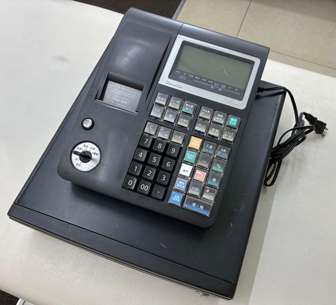 CASIO TE-340 電子レジスター ブラック