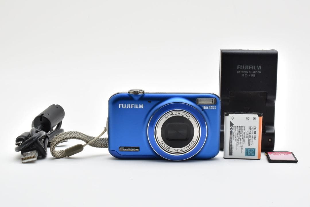 【美品】FUJIFILM FINEPIX JX400 ブルー　動作確認済