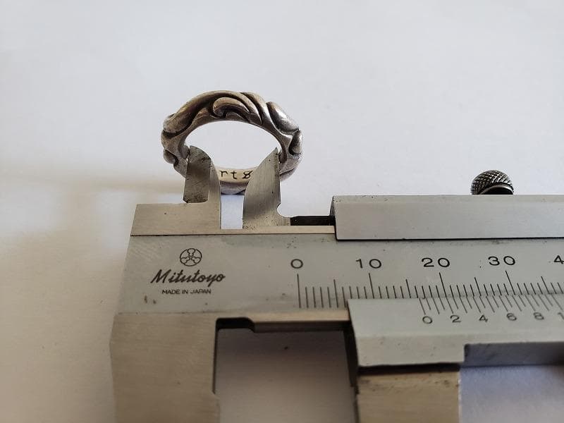 CHROME HEARTS／スクロールバンドリング／SV925／10～11号