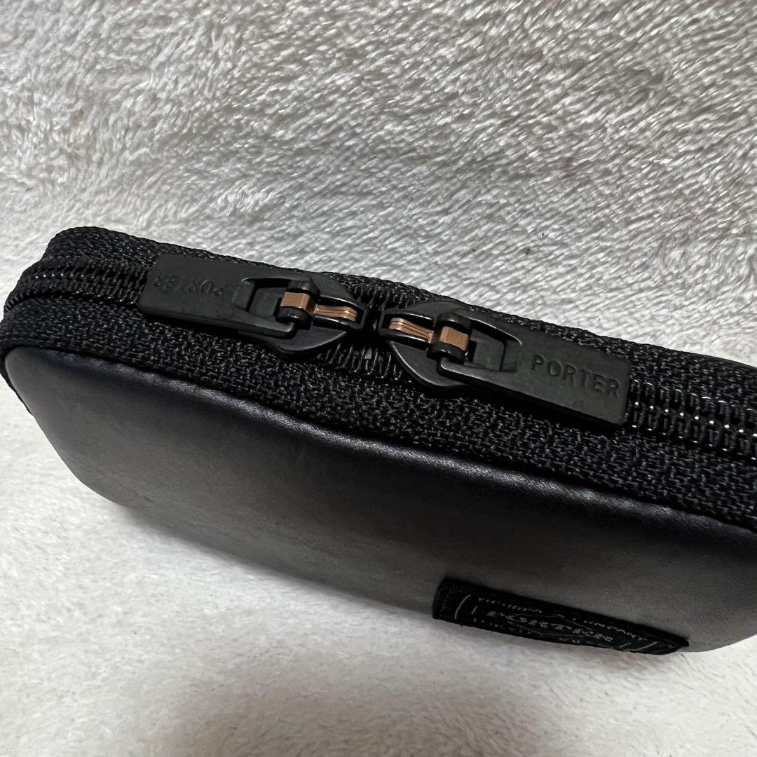 【未使用級 希少】ポーター アルーフ マルチケース カーフレザー 高級 黒