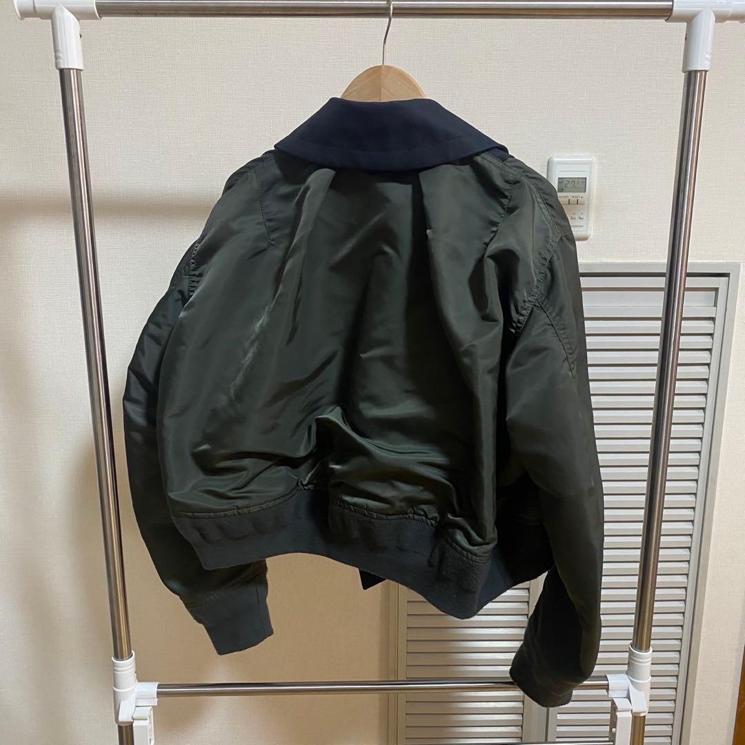 Sacai ナイロンツイルドッキングジャケット