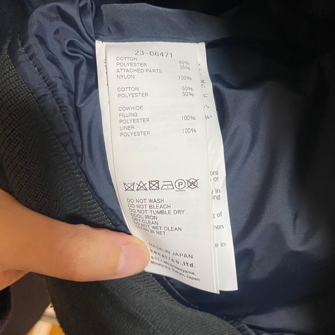 Sacai ナイロンツイルドッキングジャケット