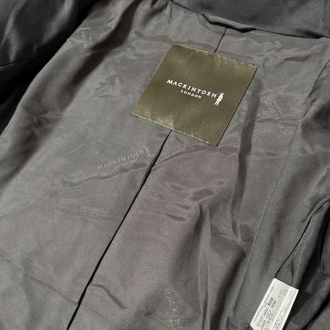 極美品✨️￥10万　マッキントッシュロンドン　ポリエステルシルク ダウンコート　黒