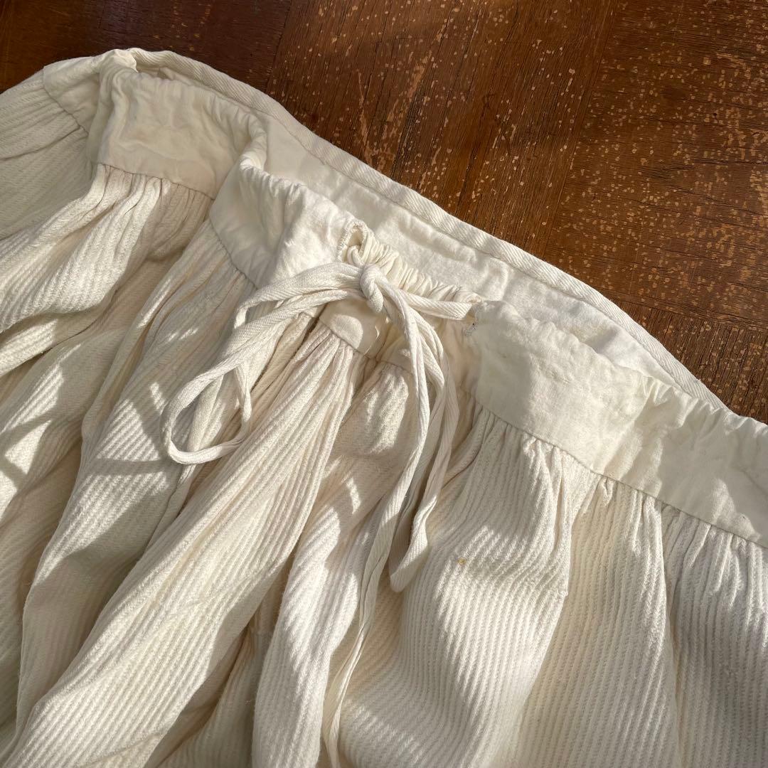 フレンチアンティークantique コットンロングスカート