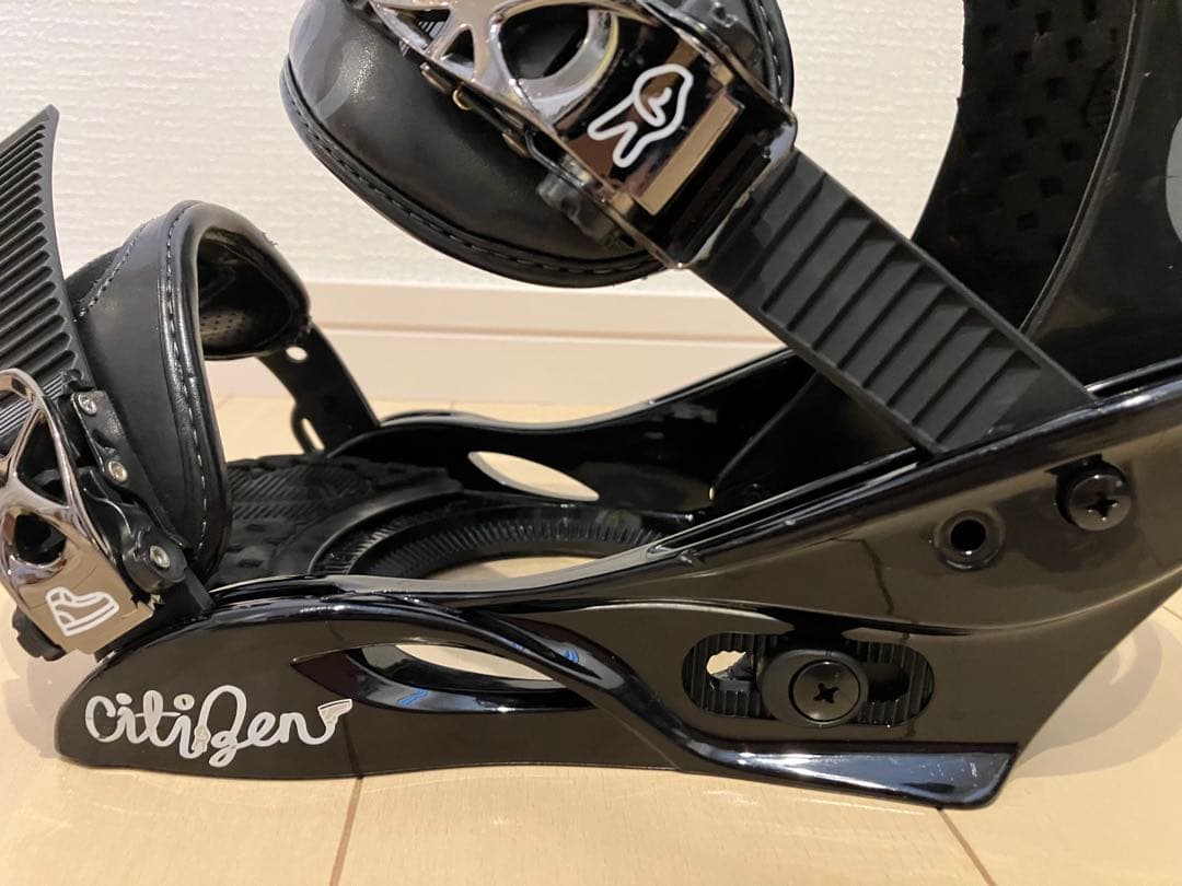 Burton スノーボード ビンディング 3D プレート付き　バートン　黒