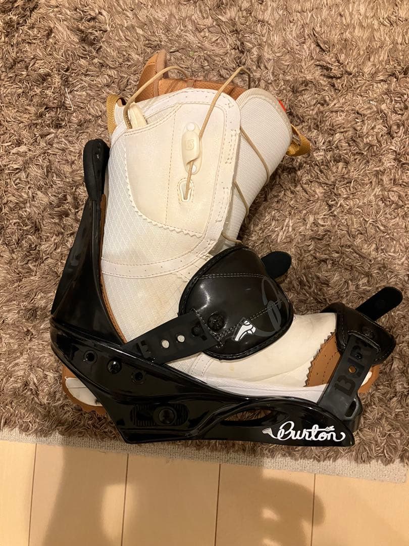 Burton スノーボード ビンディング 3D プレート付き　バートン　黒