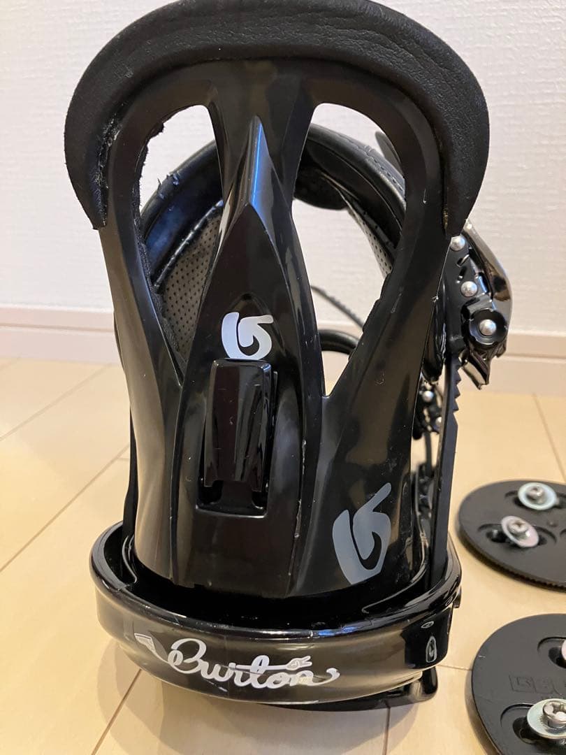 Burton スノーボード ビンディング 3D プレート付き　バートン　黒