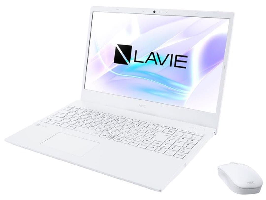 ノートパソコン メモリ32GB増設済LAVIE ホワイト PC-N1565CAW