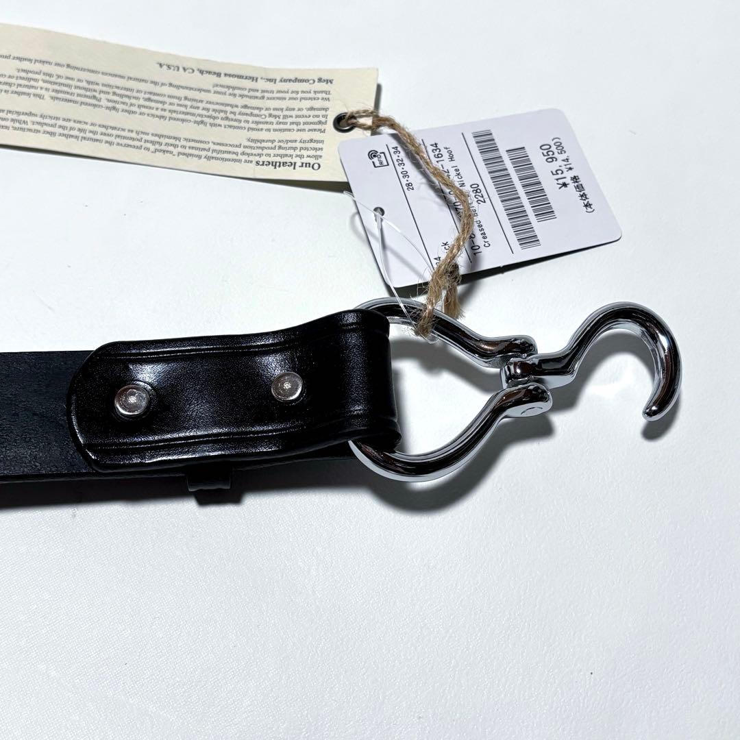 新品 TORY LEATHER Nickel Hoof Pick Belt 34