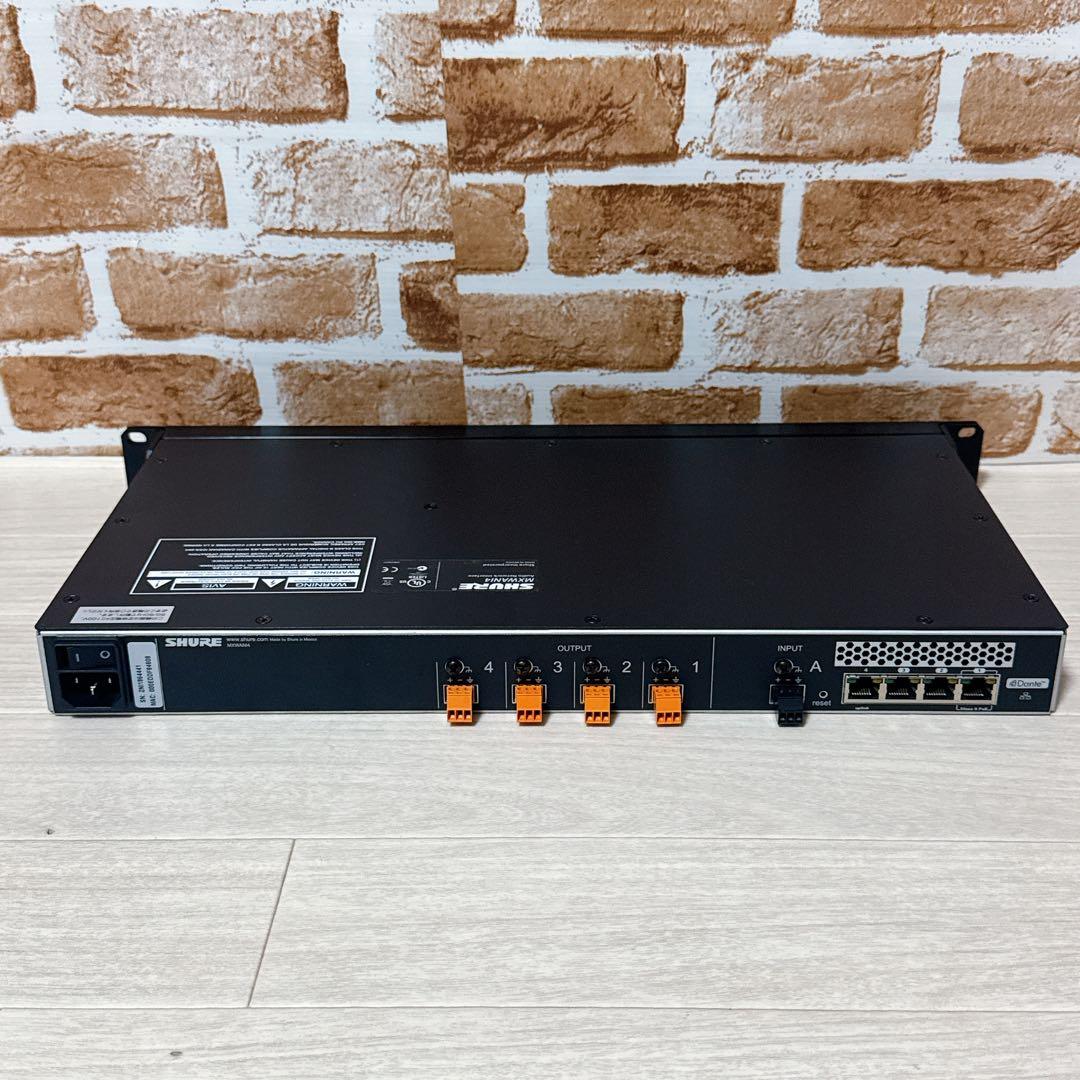 SHURE MXWANI4 オーディオネットワークインターフェース