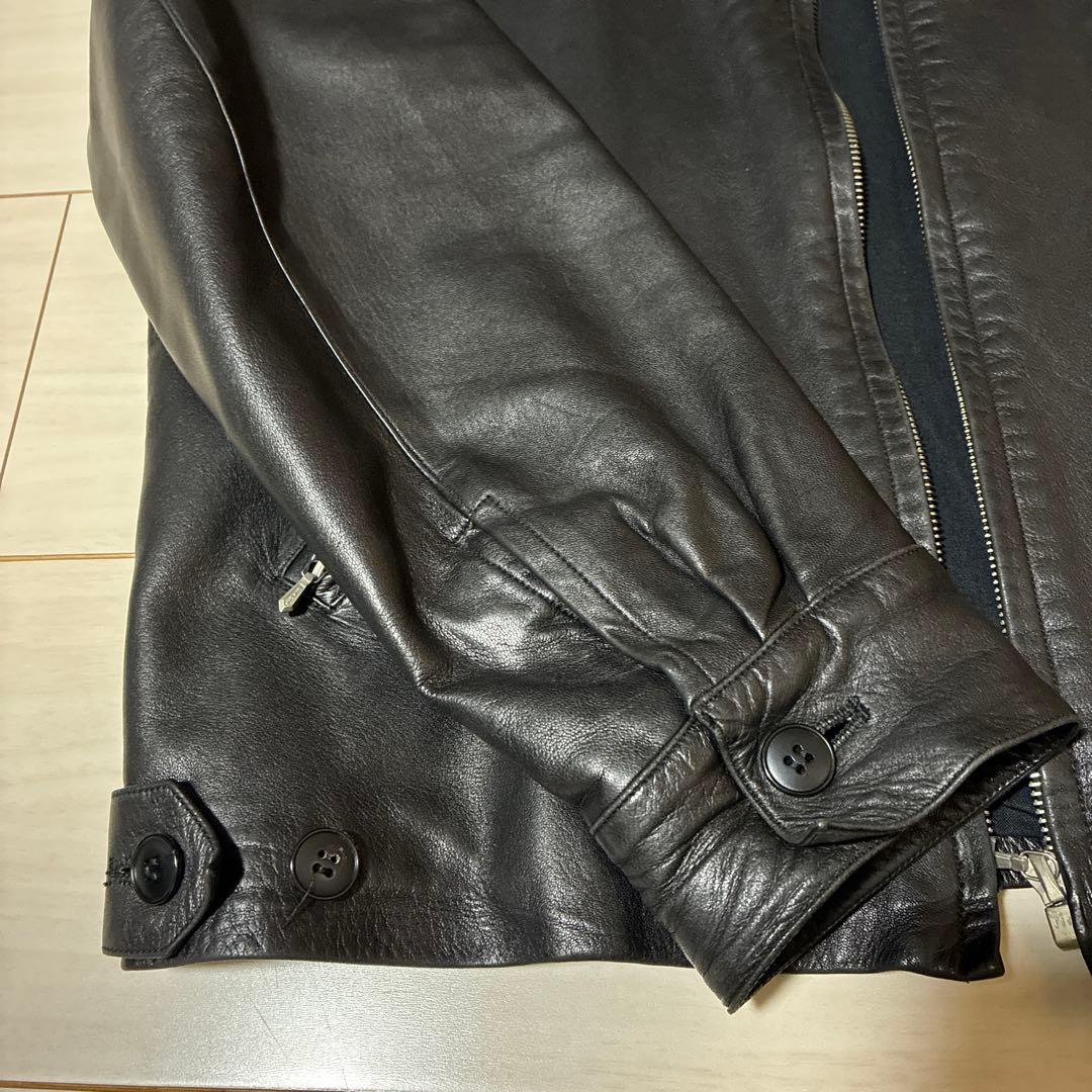 アニエス・ベー・オム LEATHER JACKET サイズ0
