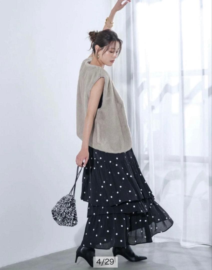 Mystrada♡ランダムティアードスカート　Mサイズ