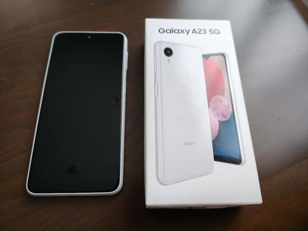 Galaxy A23 5G SCG18 ホワイト 本体 箱あり 初期化済み