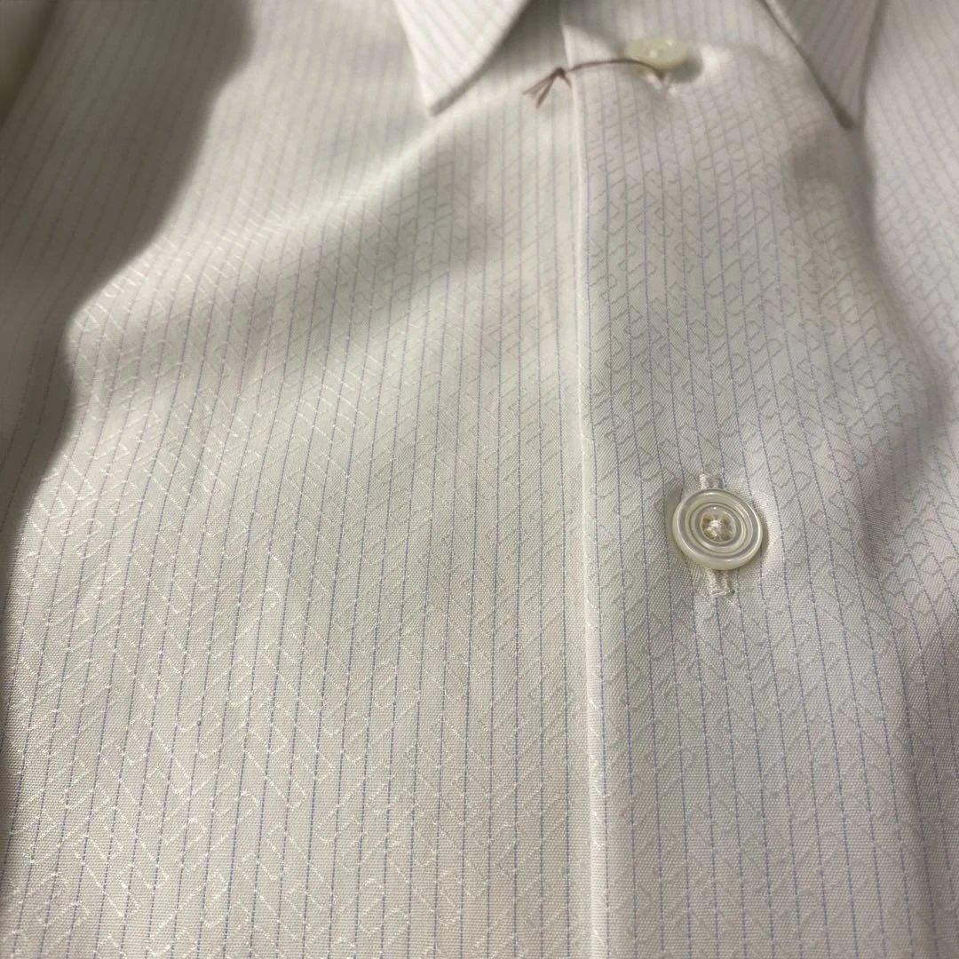 未使用　HERMES ホワイトストライプシャツ 40