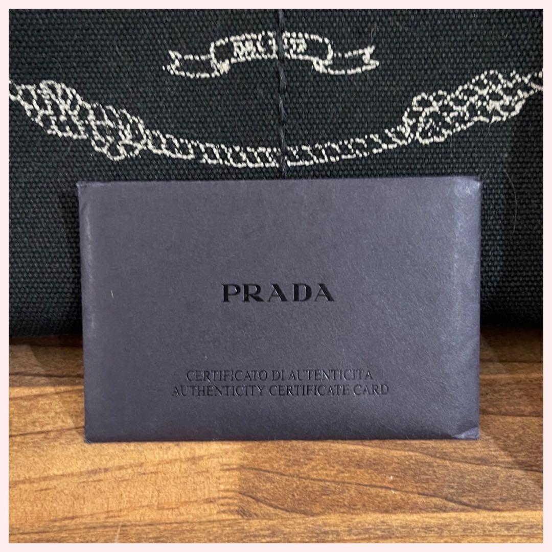 ＊ニコ＊PRADA カナパ 黒 トートバッグ