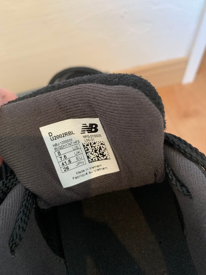 靴 New Balance U2002R BLACK(BL)26cm