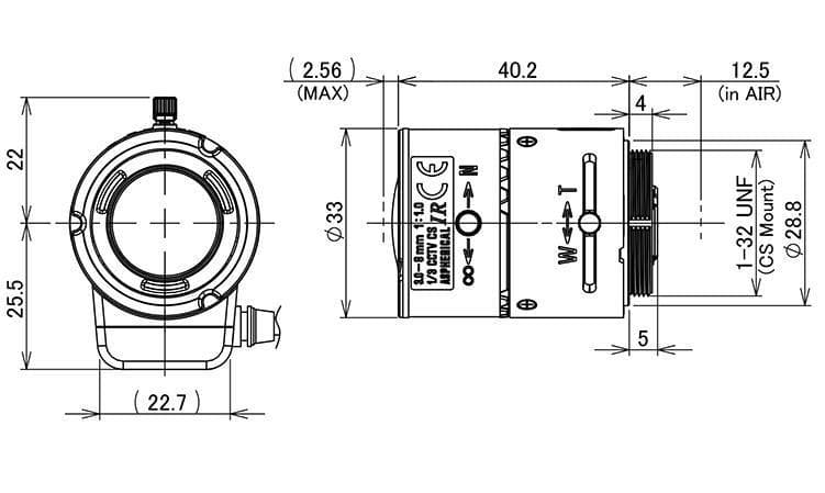 ②TAMRON 監視カメラ用レンズ 3-8mm 13VG308ASIRII