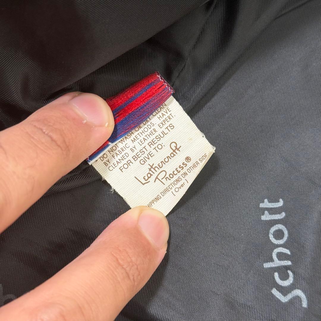 Schott ショットジャケット レザー ジップアップ Mサイズ