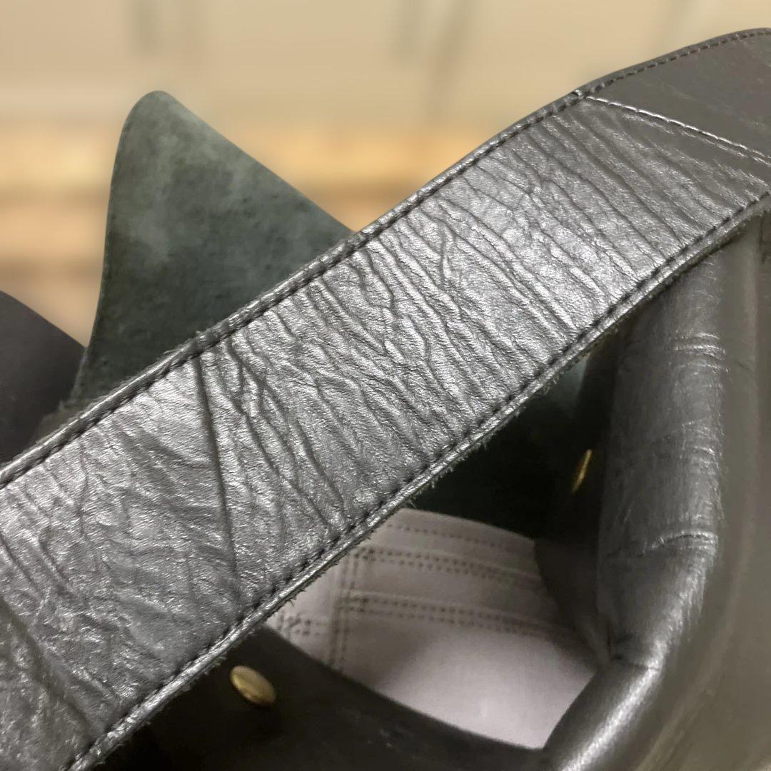 Uni&co. メッセンジャーバッグS LS オールレザー　ブラック　美品