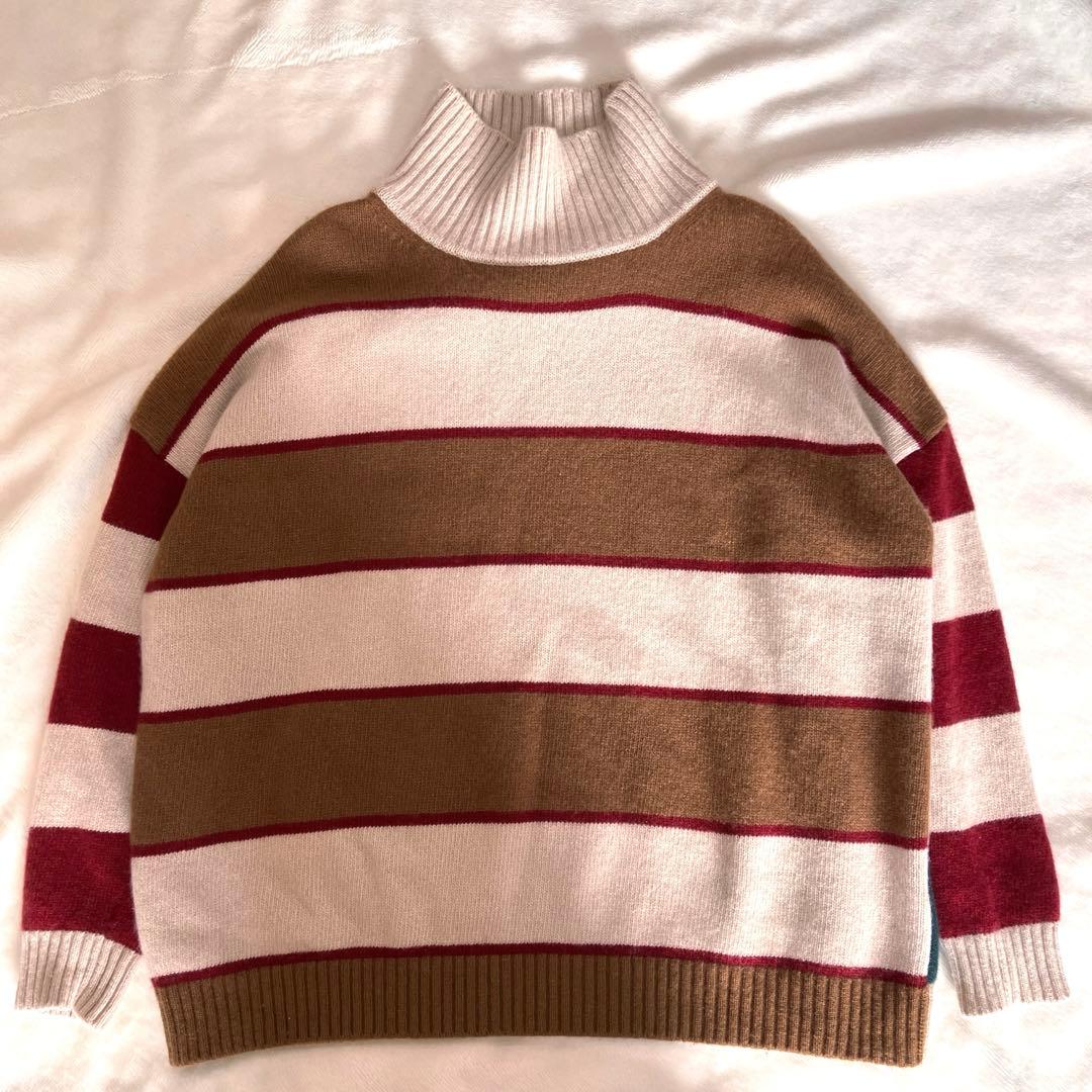 WEEKENDMaxMara 洗える　ウール１００%ボーダーニット