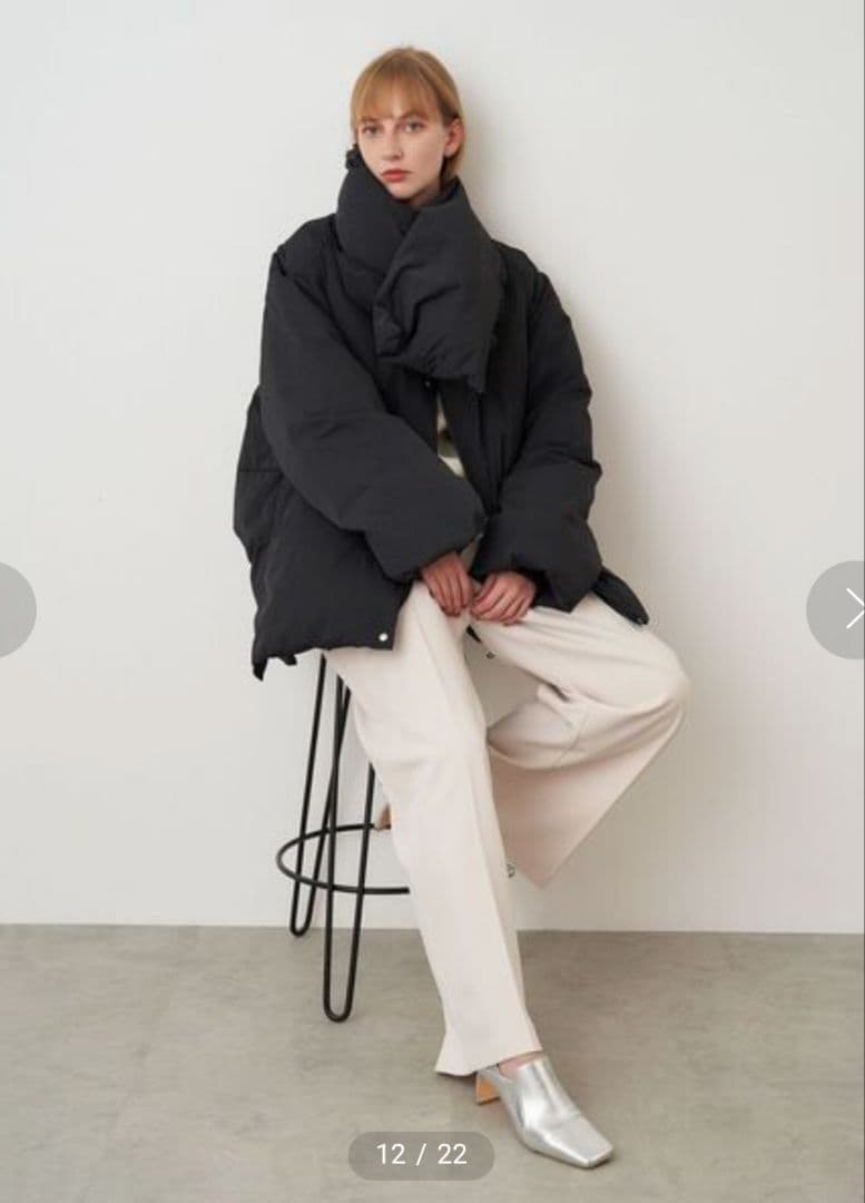 エレンディーク　オーバーサイズ ダウンジャケット ブラック